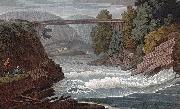 John William Edy Romantic Bridge, near Skeen France oil painting artist